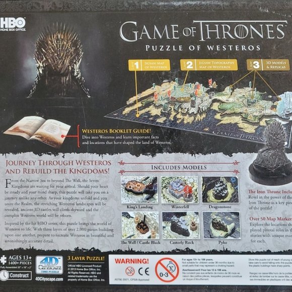 Game of Thrones Puzzle of Westeros - Picture 2 of 3